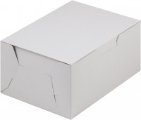 Коробка для пирожных (белая) 150х110х75 мм