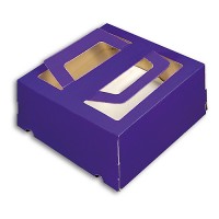 Коробка 260х260х130 мм ручка/окно (фиолетовая)