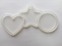 Форма для леденцов силикон "Ассорти" 3 ячейки 5 см
