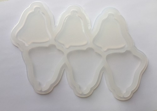 Форма для леденцов силикон "Погремушки колокольчики" 6 ячеек 5 см