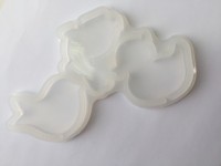 Форма для леденцов силикон "Зайка, уточка и птичка" 4 см