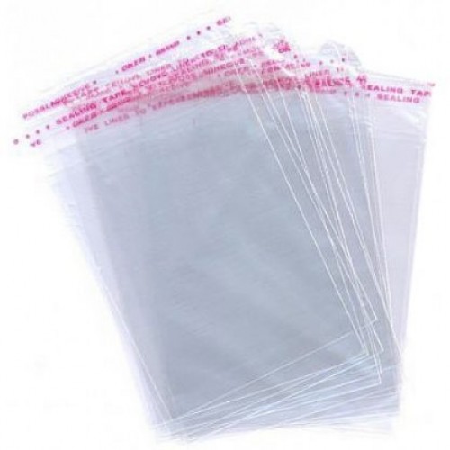 Пакет прозрачный на липкой ленте 15х10 см (100 шт)