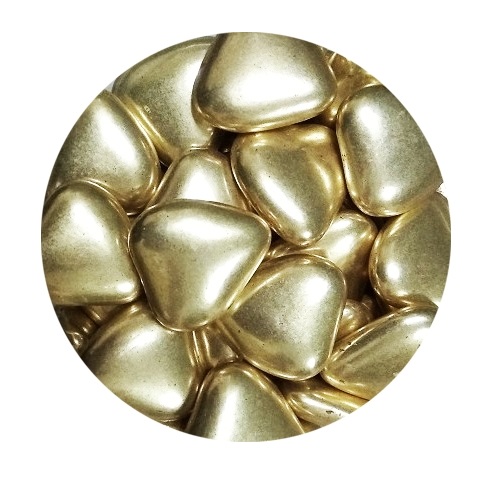 Посыпка шоколадные сердечки (золото) 50 гр
