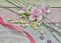 Цветочная ветка розовая-малая (ABK)