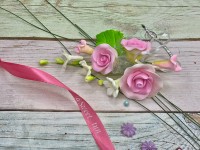 Цветочная ветка розовая-малая (MYK)