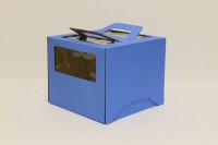 Коробка 280х280х200 мм ручка/синяя