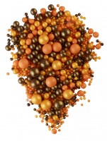 Посыпка Драже из глазури Микс № 120 (жемчуг бронза, золото, оранжевый) 100 гр