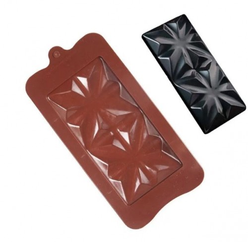 Форма для шоколада силикон "Плитка калейдоскоп" 15,5х8 см