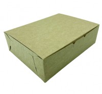 Коробка для торта и пирожных (крафт) 200х150х60 мм