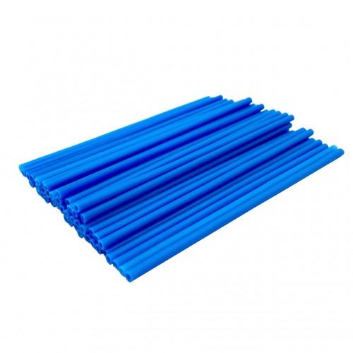 Палочки для кейк-попсов пластиковые 15 см голубые (50 шт)