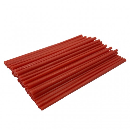 Палочки для кейк-попсов пластиковые 15 см красные (50 шт)