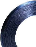 Атласная лента (темно-синяя)  6 мм (23 м)