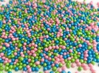 Посыпка Драже сахарное "БИСЕР" МИКС №2 розовый, голубой, зеленый (100 гр)