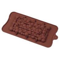 Форма для шоколада силикон "Плитка пузырьки" (21х11 см)