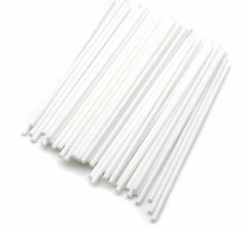 Палочки для кейк-попсов бумажные 20см белые (25шт)