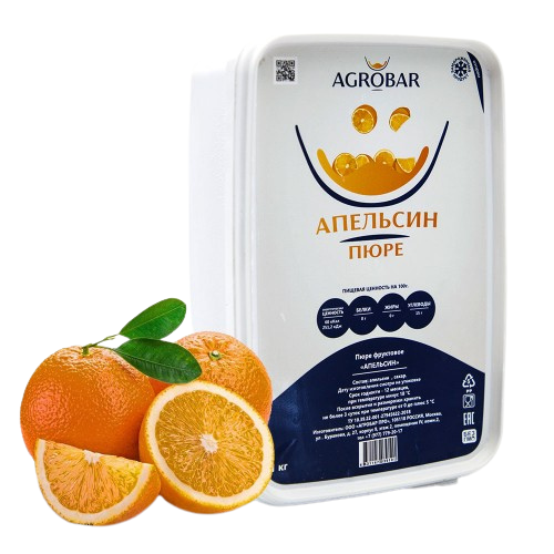 Пюре замороженное "Агробар ПРО" апельсин (1 кг)