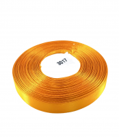 Атласная лента (желто-оранжевая) 12 мм (23 м)