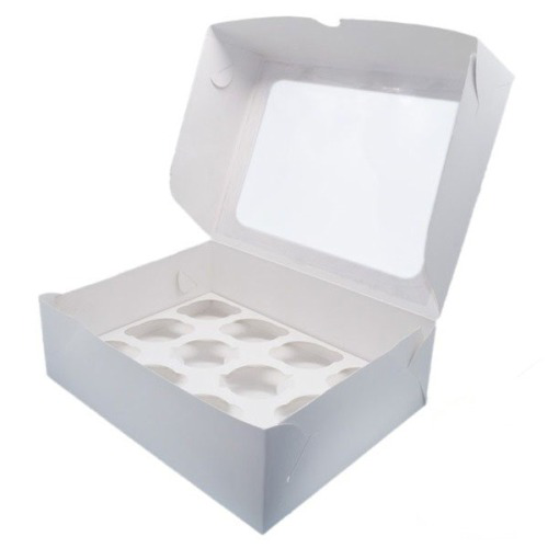 Коробка для капкейков на 12 шт (с квадратным окном) 350/250/100 мм