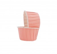Капсула для маффинов нежно-розовая с ламинацией 50/40 мм (1шт)