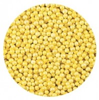 Посыпка "Шарики" желтые перламутровые 2 мм (100 гр)