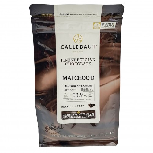 Шоколад "Callebaut" темный без сахара 53,9% (1 кг)