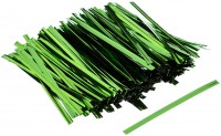 Твист-лента (завязки) для пакетиков зеленая 8 см (100 шт)