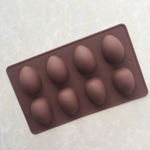 Форма для шоколада силикон "Пасхальные яйца" 8 ячеек (6 см)