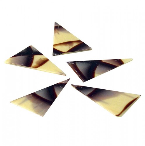 Шоколад треугольной формы (мраморный) 10шт