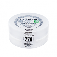 Краситель сухой "Guzman" жиро/водорастворимый белый (15 гр)