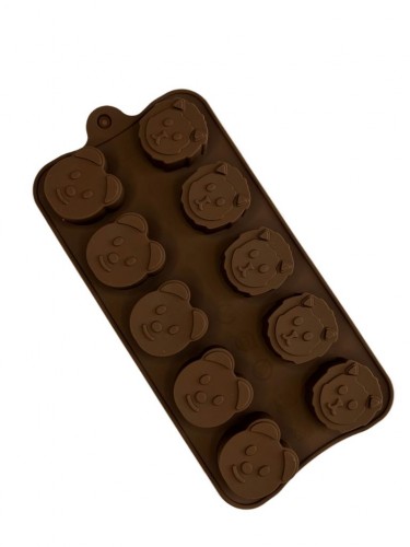 Форма для шоколада силикон "Лев и собачка" 3х3 см