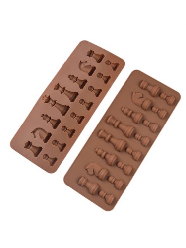 Форма для шоколада силикон "Шахматные фигурки" 21х8,5х2 см