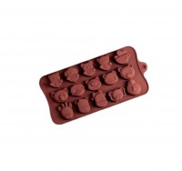 Форма для шоколада силикон "Животные" (Love) 15 ячеек 2х2,5 см