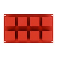 Форма для выпечки силикон "Кубик" 8 ячеек (5х5 см)               