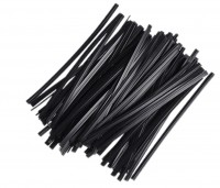 Твист-лента (завязки) для пакетиков черная 8 см (100 шт)