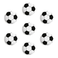 Сахарные фигурки "Медальоны Футбольный мяч" 35х25 мм (63 шт)