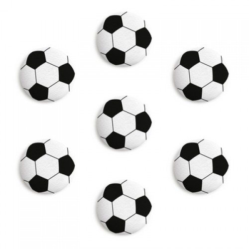 Сахарные фигурки "Медальоны Футбольный мяч" 35х25 мм (63 шт)