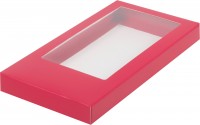 Коробка для шоколадной плитки (красная) 180х90х17 мм