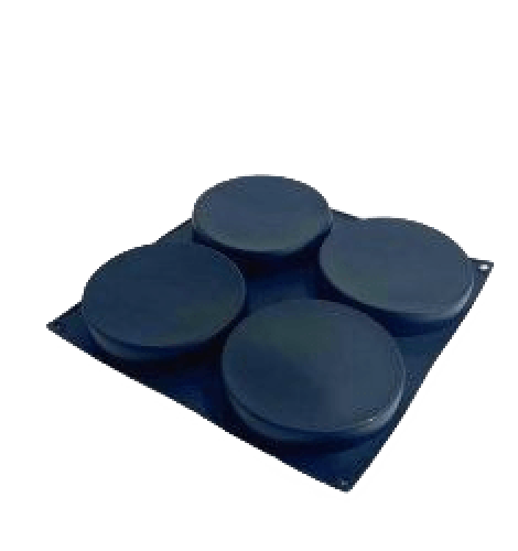 Форма для выпечки силикон "Диски" (4 ячейки) 14 см