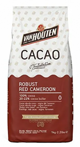 Какао-порошок алкализованный  Robust red Cameroon "VanHouten" 20-22% (1 кг)