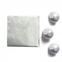 Фольга для конфет "Серебряная" 10х10 см (100 шт)