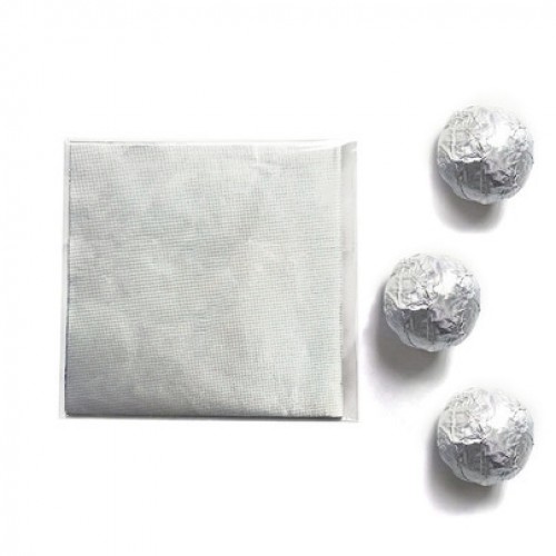 Фольга для конфет "Серебряная" 10х10 см (100 шт)