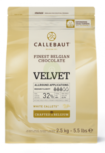 Шоколад "Callebaut" Velvet белый 32% (2,5 кг)