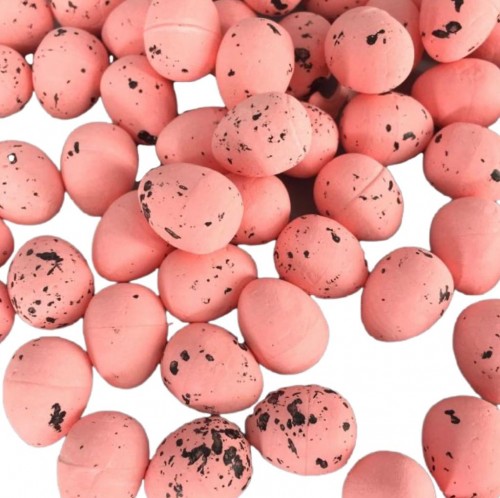 Посыпка драже из глазури "Яйца перепелиные с миндалем" красная ягода (100 гр)