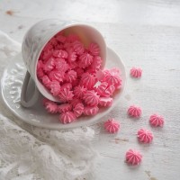 Сахарные фигурки "Мини-безе" розовые (250 гр)