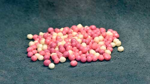 Рисовые шарики в шок-фрукт глазури Трио (100 гр)