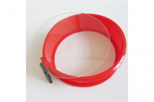 Форма для выпечки силикон "Круг" со стеклянным дном 27х8 см