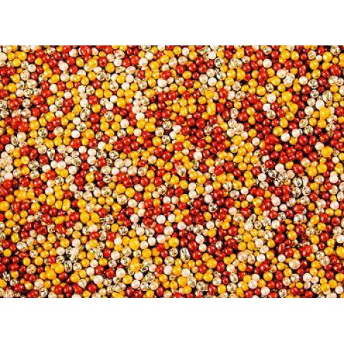 Посыпка шарики (бордовые/золотые/серебряные перламутровые) 1мм 100 гр