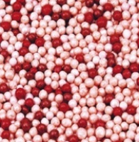 Посыпка "Шарики" красные, розовые перламутровые 2 мм (100 гр)