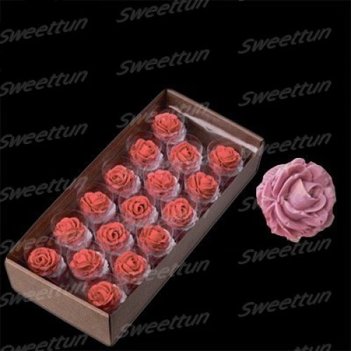 Сахарные цветы "Розы 35 мм" (сиреневые) 17 шт