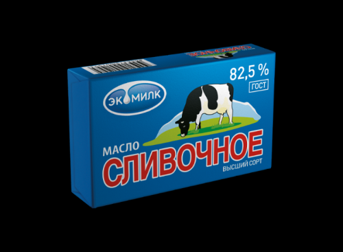 Масло сливочное "Экомилк" 82,5% (450 гр)